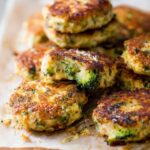 Baked Cheesy Broccoli Chicken Patties