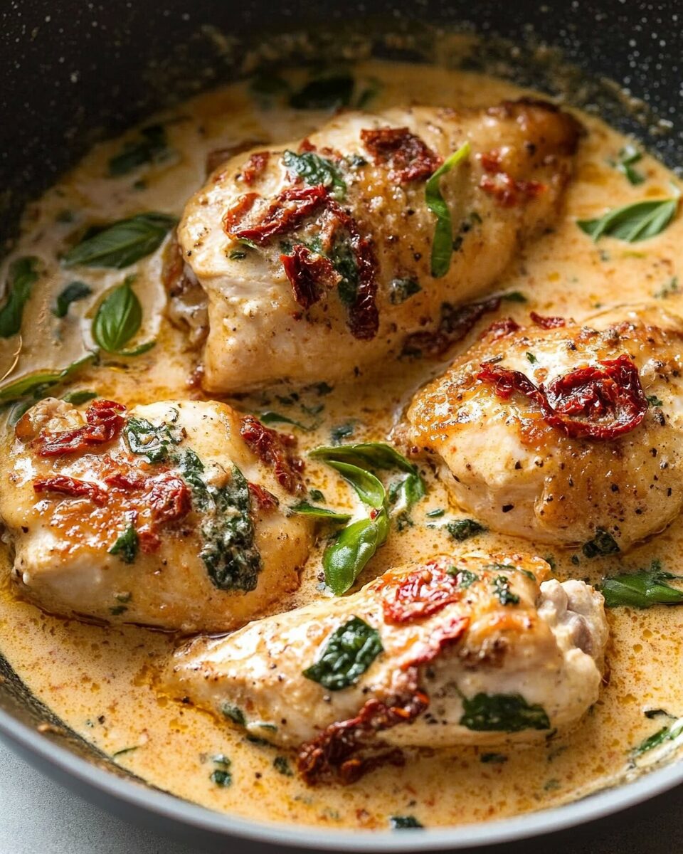 Chicken with Creamy Sun-Dried Tomato Sauce