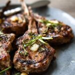Grilled Rosemary Garlic Lamb Chops