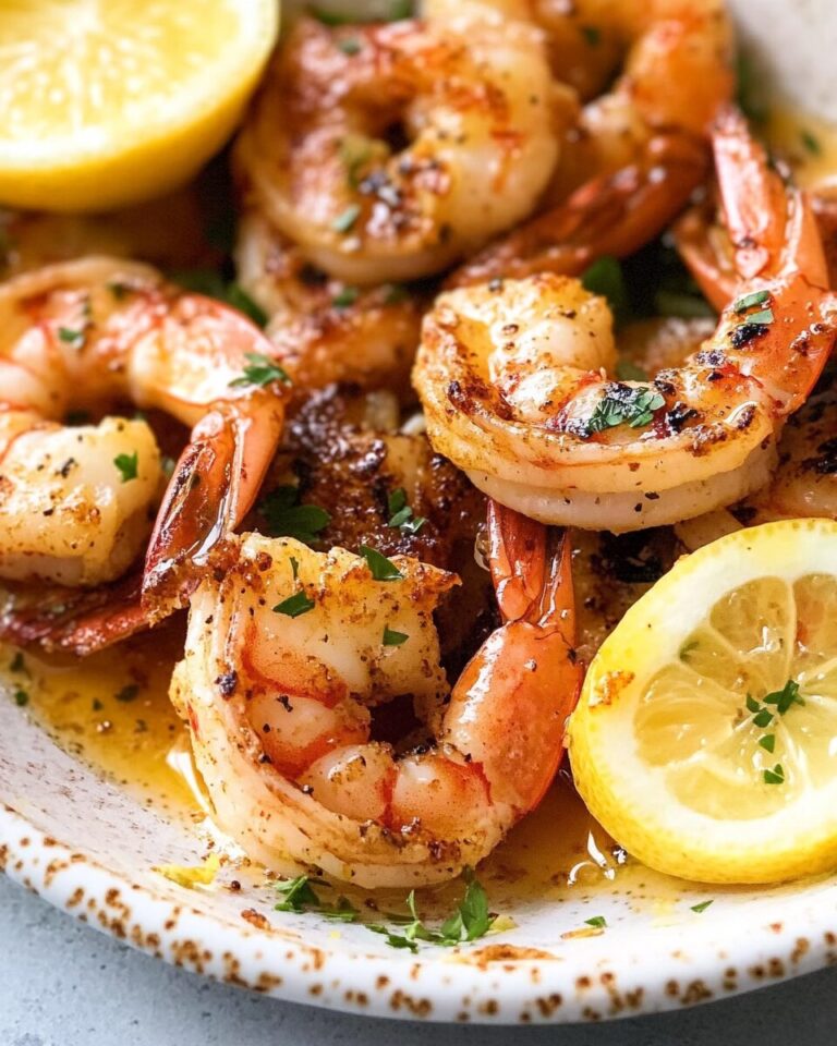 Grilled Shrimp with Lemon Garlic Butter