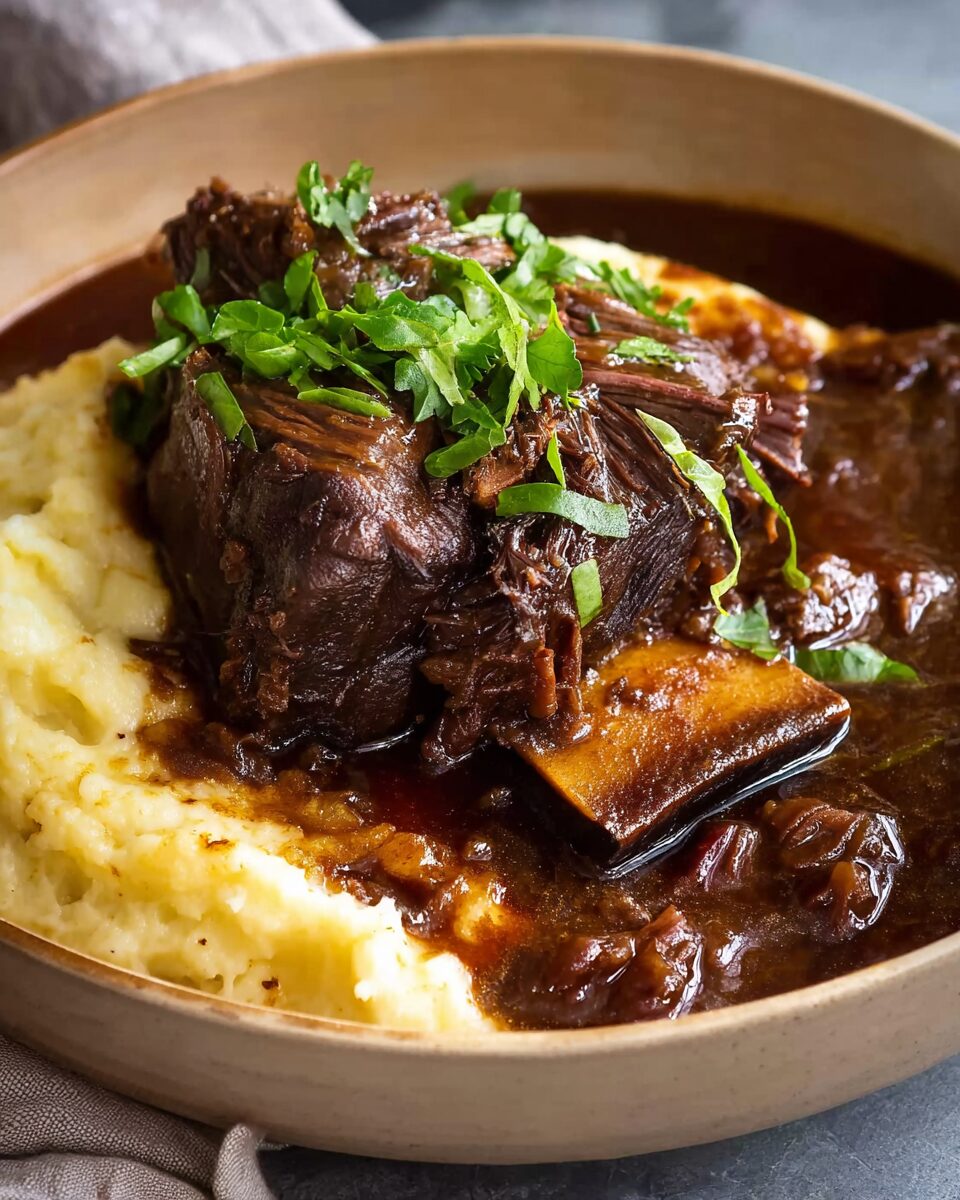 Braised Beef Short Ribs in Red Wine Sauce