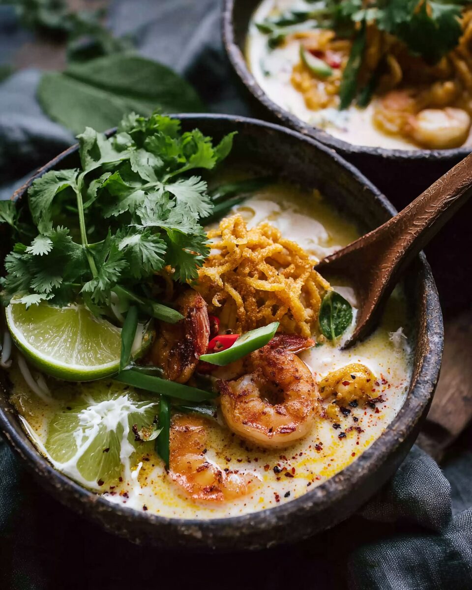 Thai Coconut Soup with Prawns