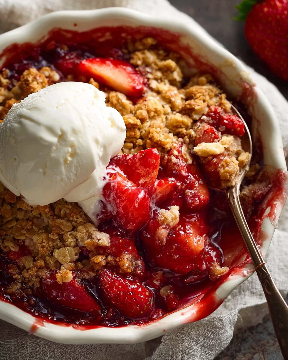 Strawberry Crumble