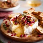 Melty Brie with Pecans, Pomegranate & Maple