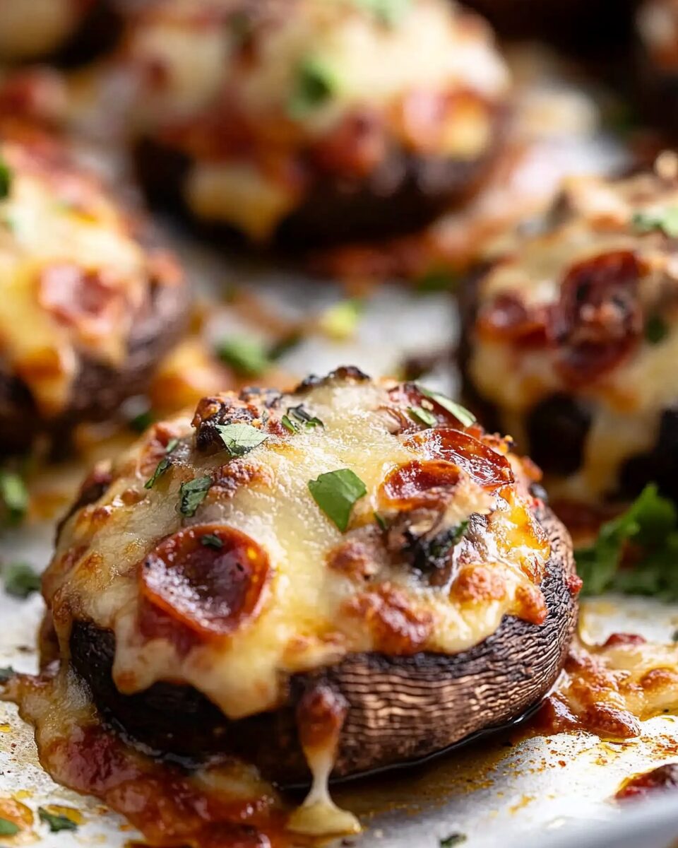 Pizza Stuffed Mushrooms