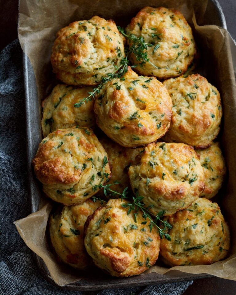Fluffy Cheese & Chive Biscuits