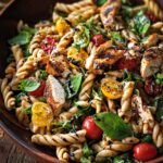 Grilled Chicken Pasta Salad with Balsamic Vinaigrette