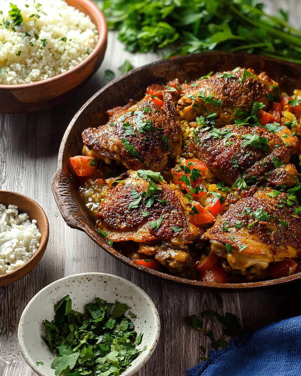 Syrian Chicken with Giant Couscous