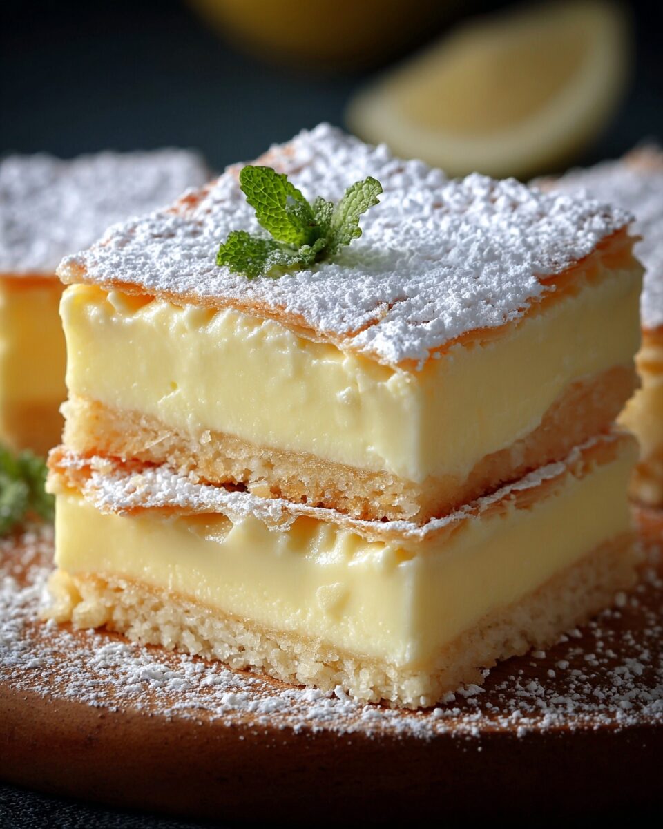 Vanilla Custard Cream Squares