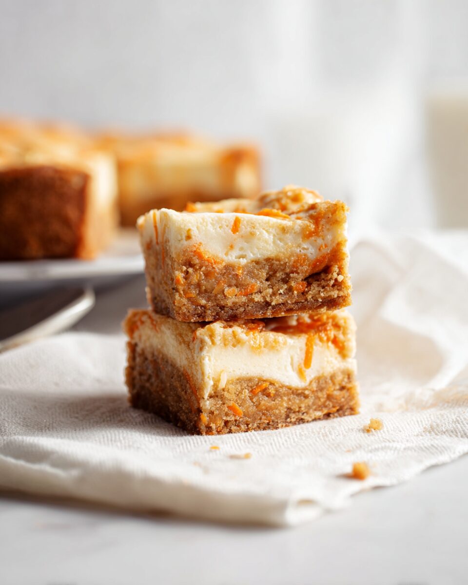 Carrot Cake Cheesecake Bars