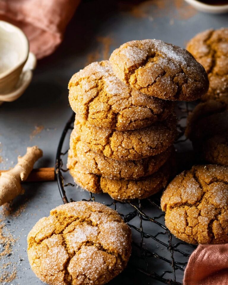 Chewy Ginger Crinkle Cookies with a Spiced Twist