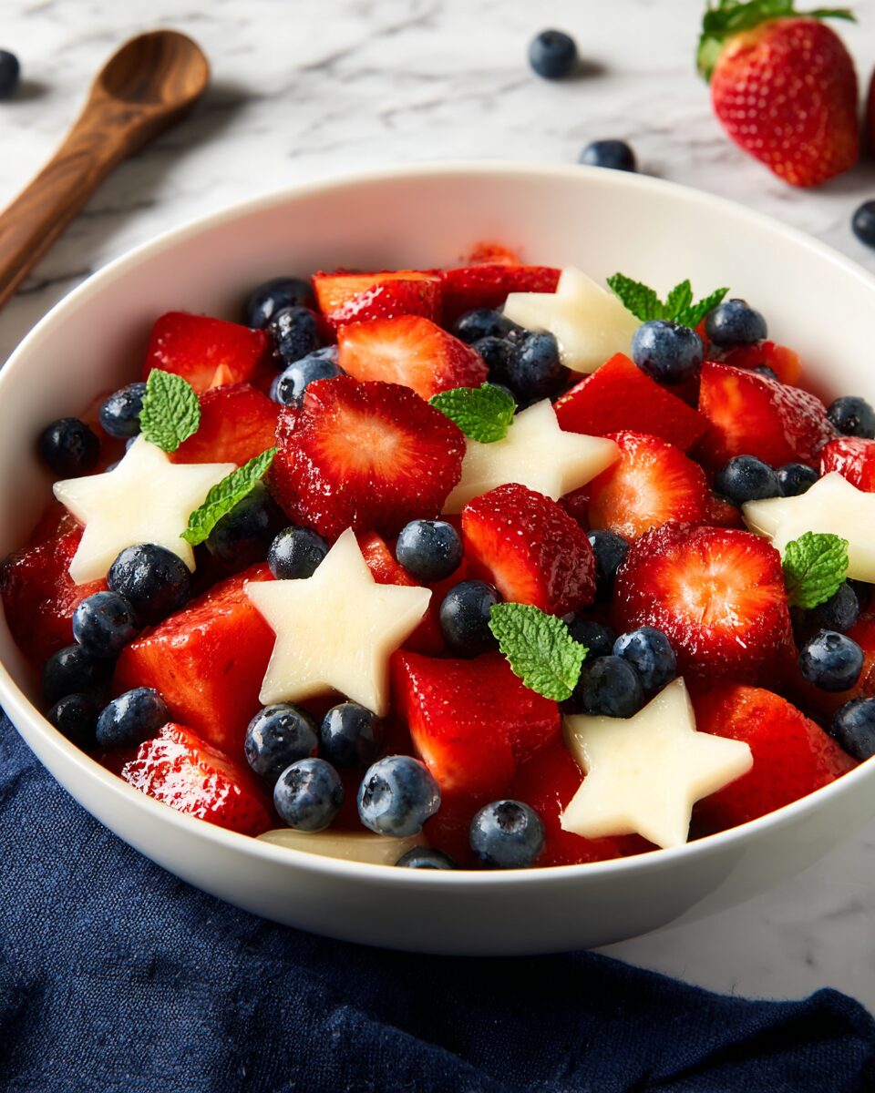 Red, White, and Blue Fruit Salad