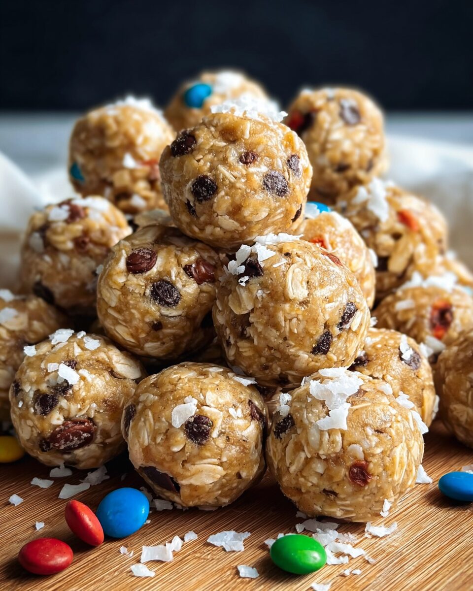 No-Bake Monster Cookie Snack Bites