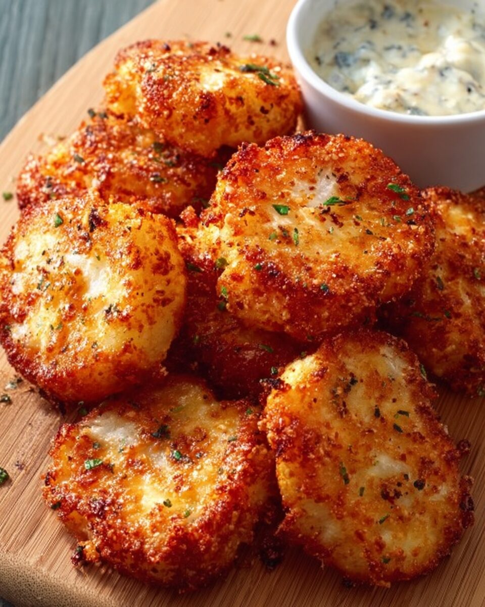 Crispy Cauliflower Bites with a Cheesy Twist