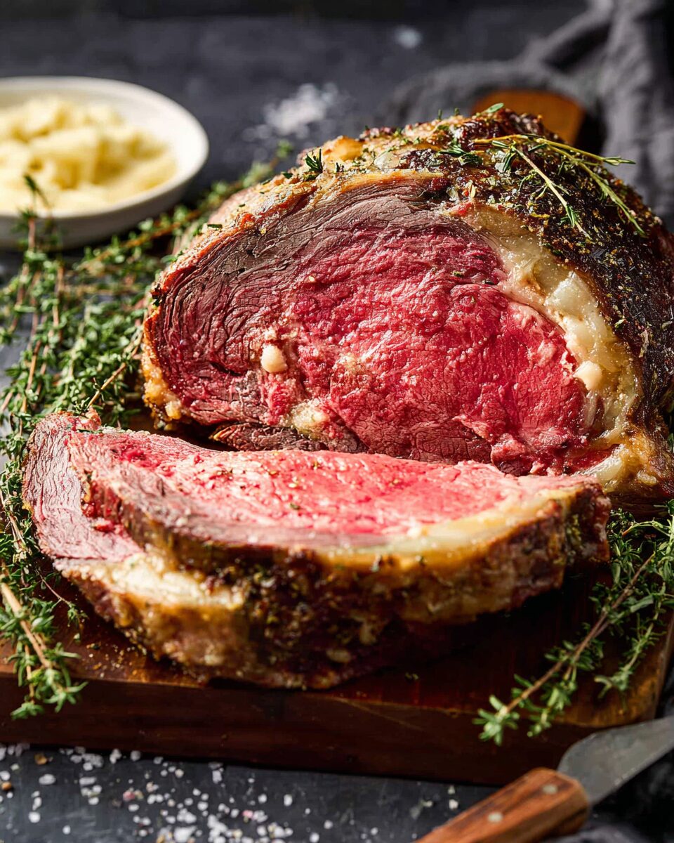 Garlic Butter Prime Rib