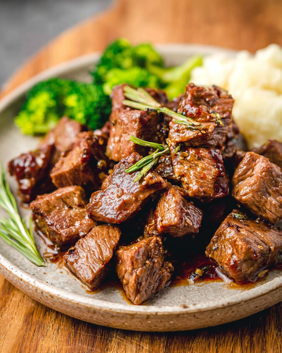 Crockpot Garlic Ranch Steak Bites