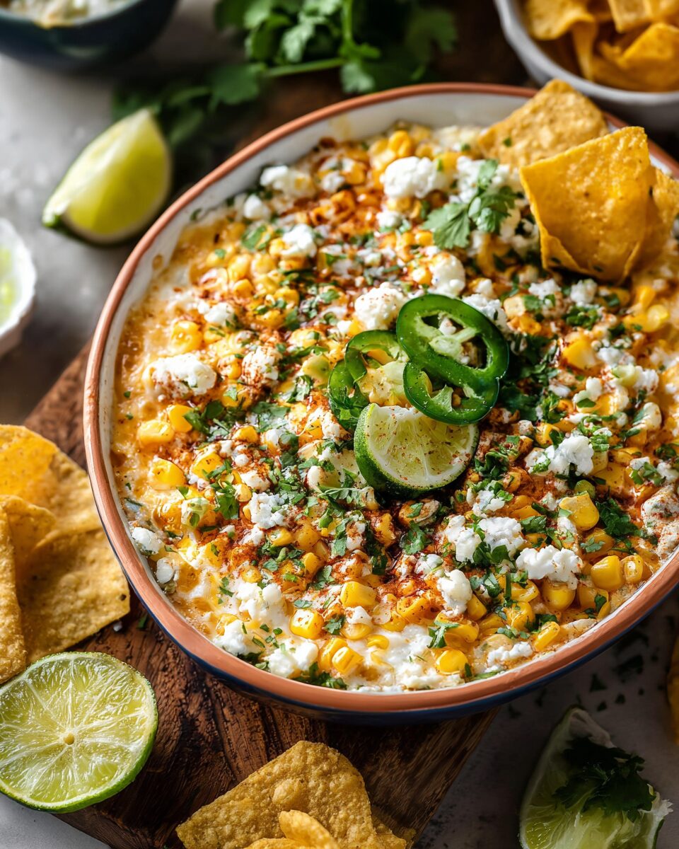 Hot Mexican Street Corn Dip