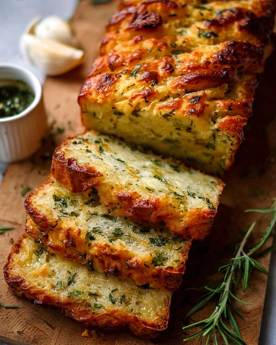 Cheese, Herb & Garlic Quick Bread