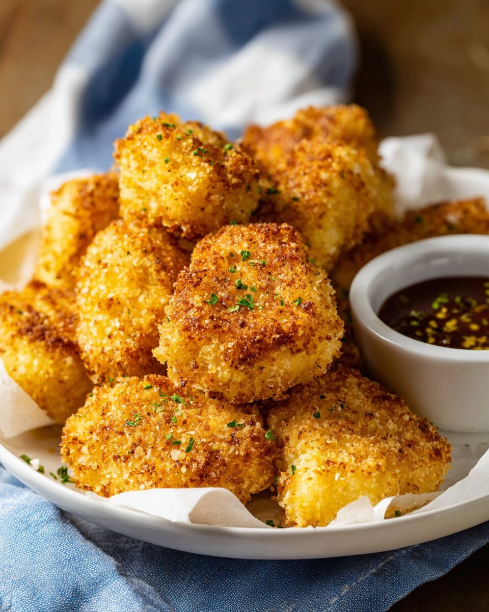 Baked Extra Crispy Parmesan Chicken Nuggets