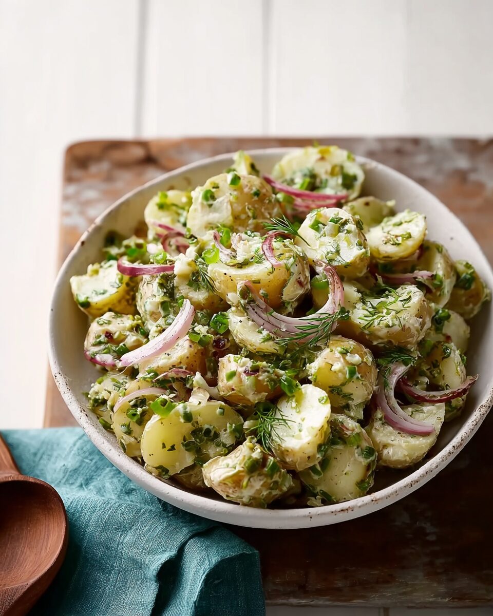 Creamy and Savory Baked Potato Salad