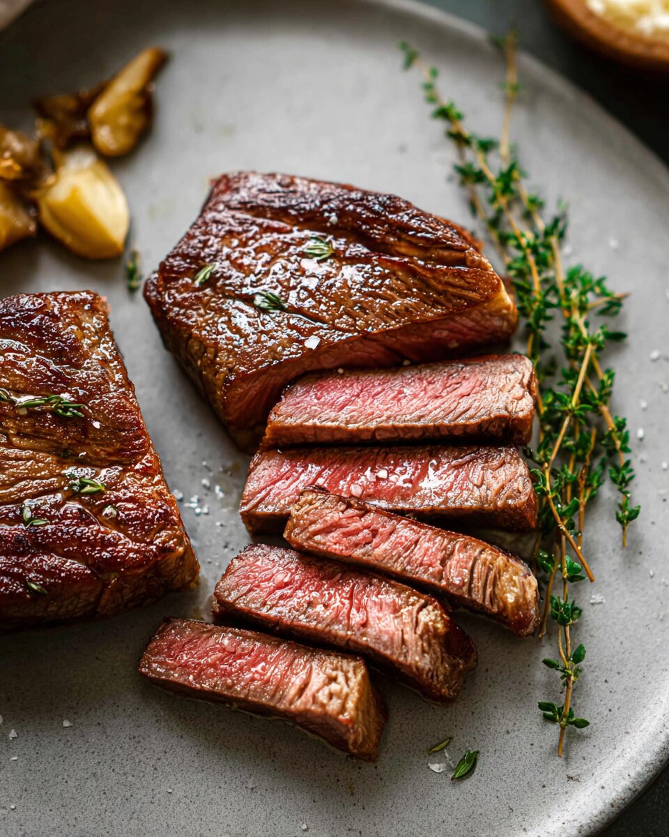 Perfectly Tender Sous Vide Steak with Herb Butter