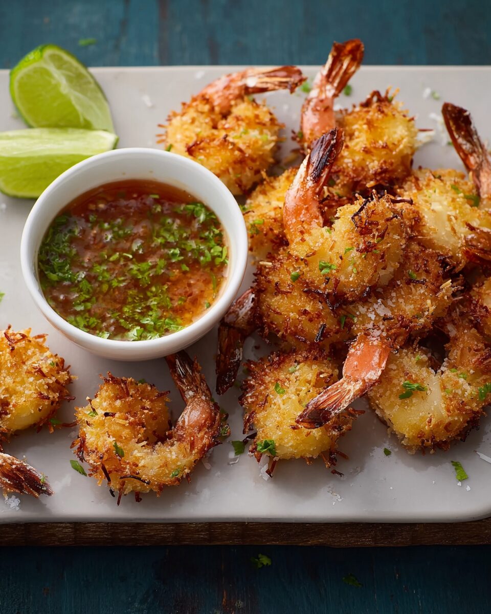 Whole30 Coconut-Crusted Shrimp with Pineapple Chili Sauce