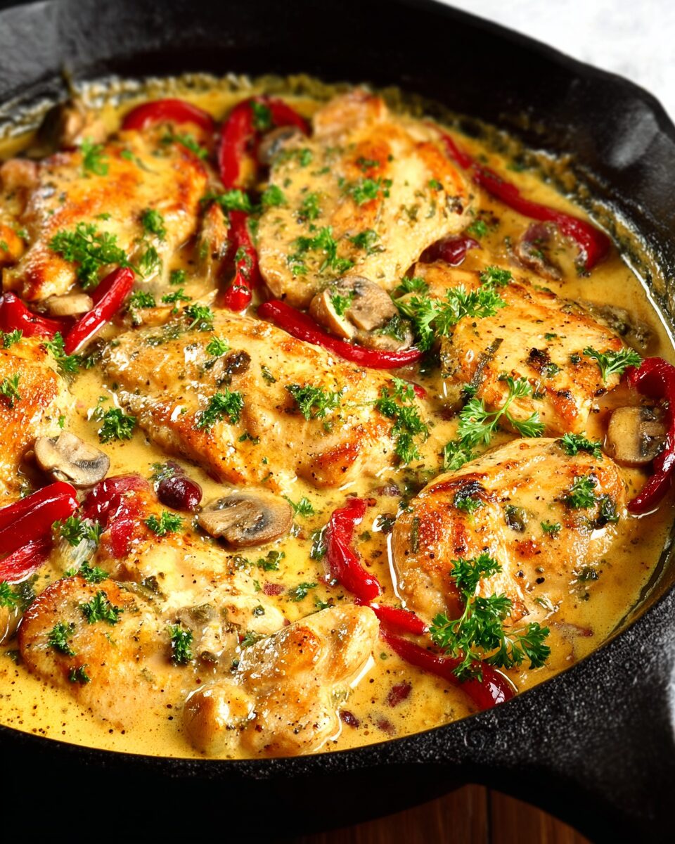 Easy Creamy Chicken Skillet