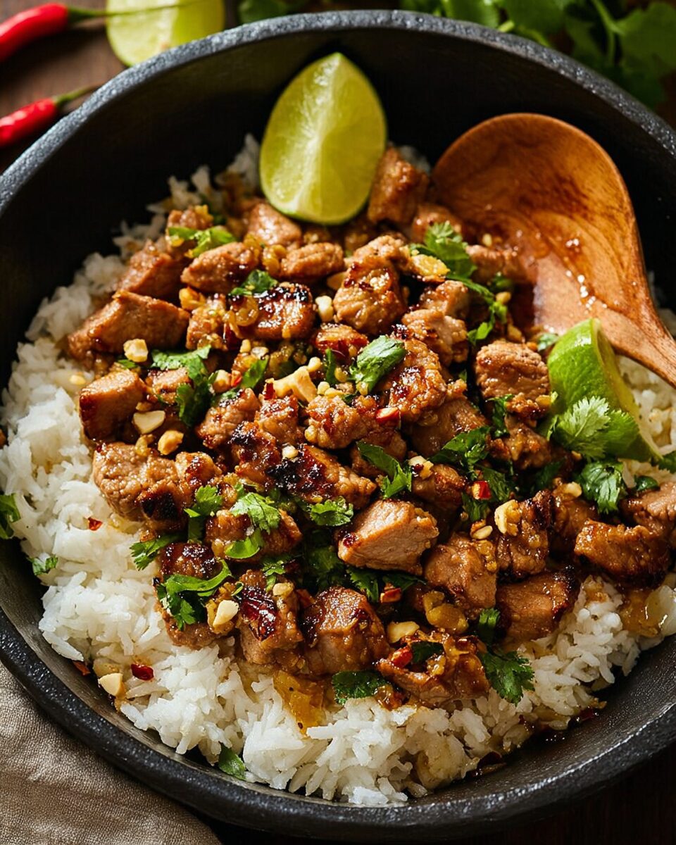 Ginger-Lime Pork with Coconut Rice