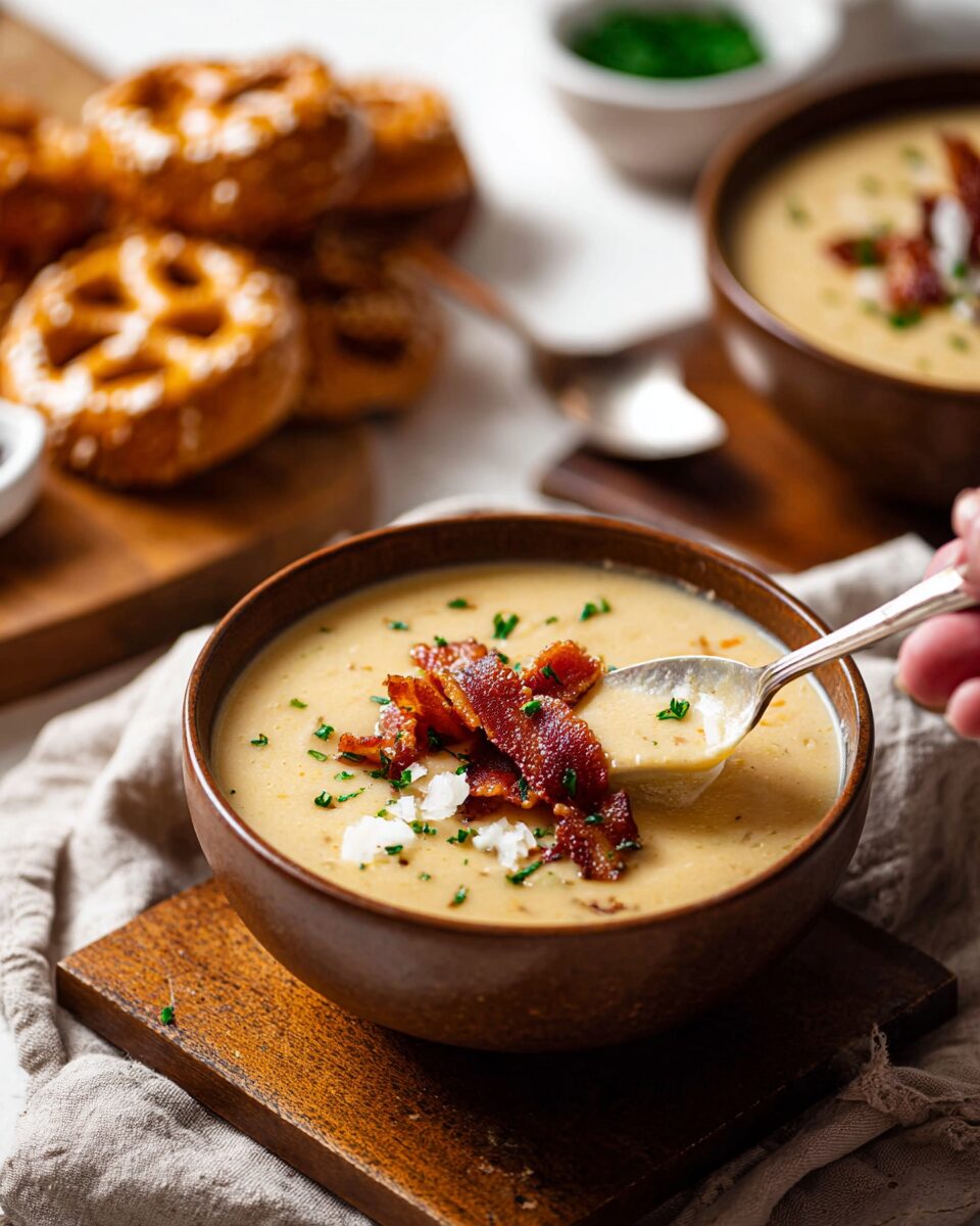 Hearty White Cheddar Beer Soup