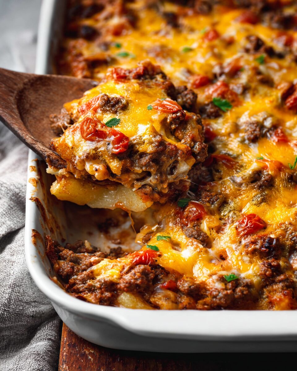 Comforting Beef and Cheese Casserole