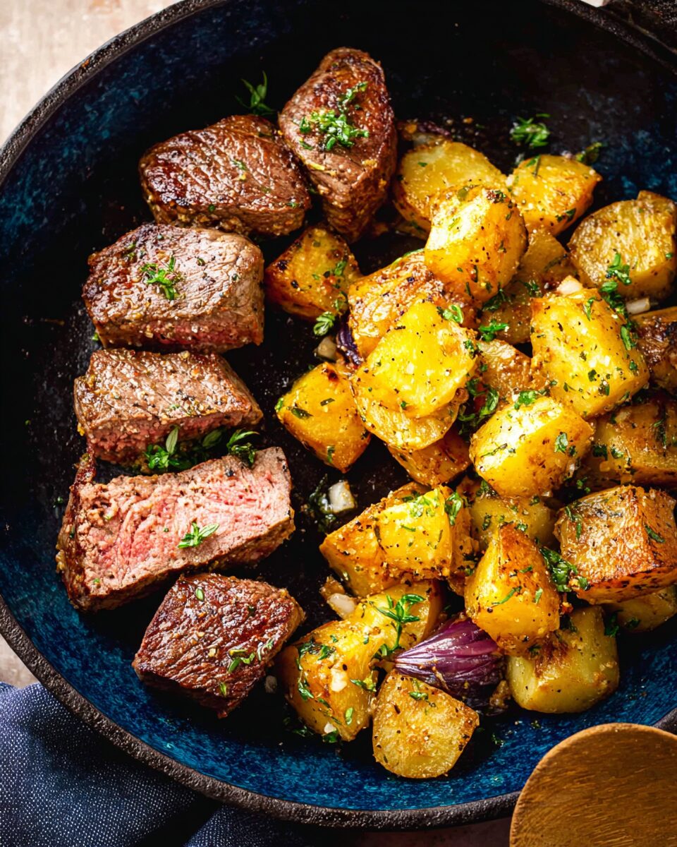 Garlic Butter Steak and Potatoes