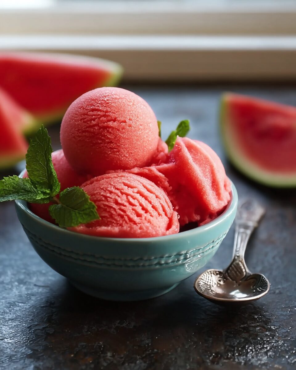 Refreshing Summer Watermelon Sorbet