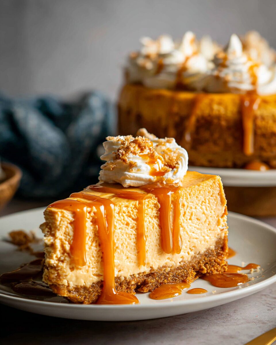 Silky Sweet Potato Cheesecake with Gingersnap Crust