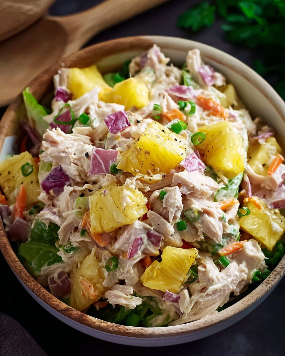 Tropical Chicken Salad with Pineapple Delight