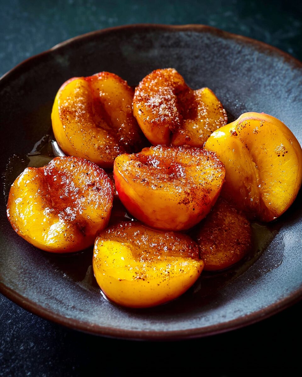 Caramelized Sweet Peaches with a Crispy Golden Exterior