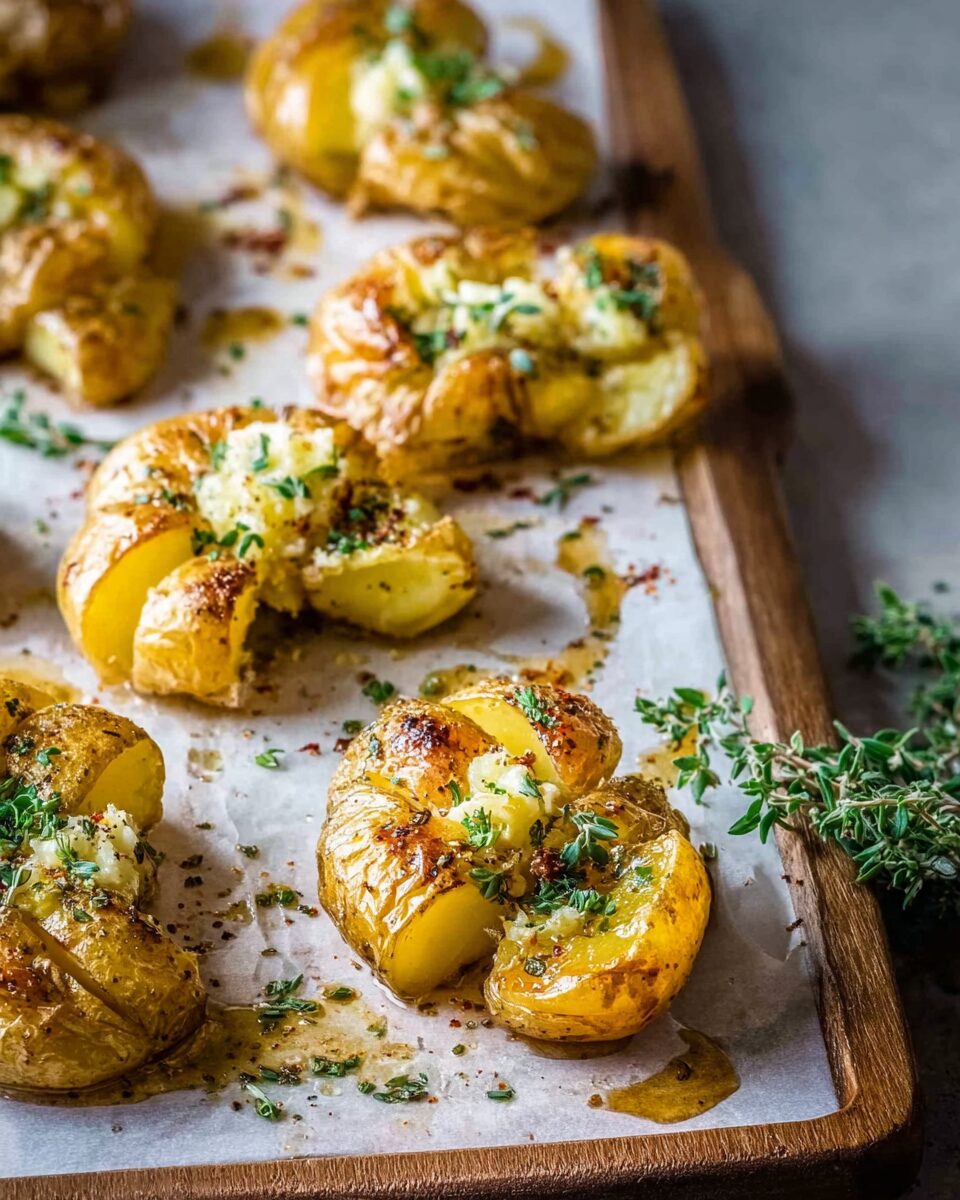 Crispy Smashed Baby Potatoes