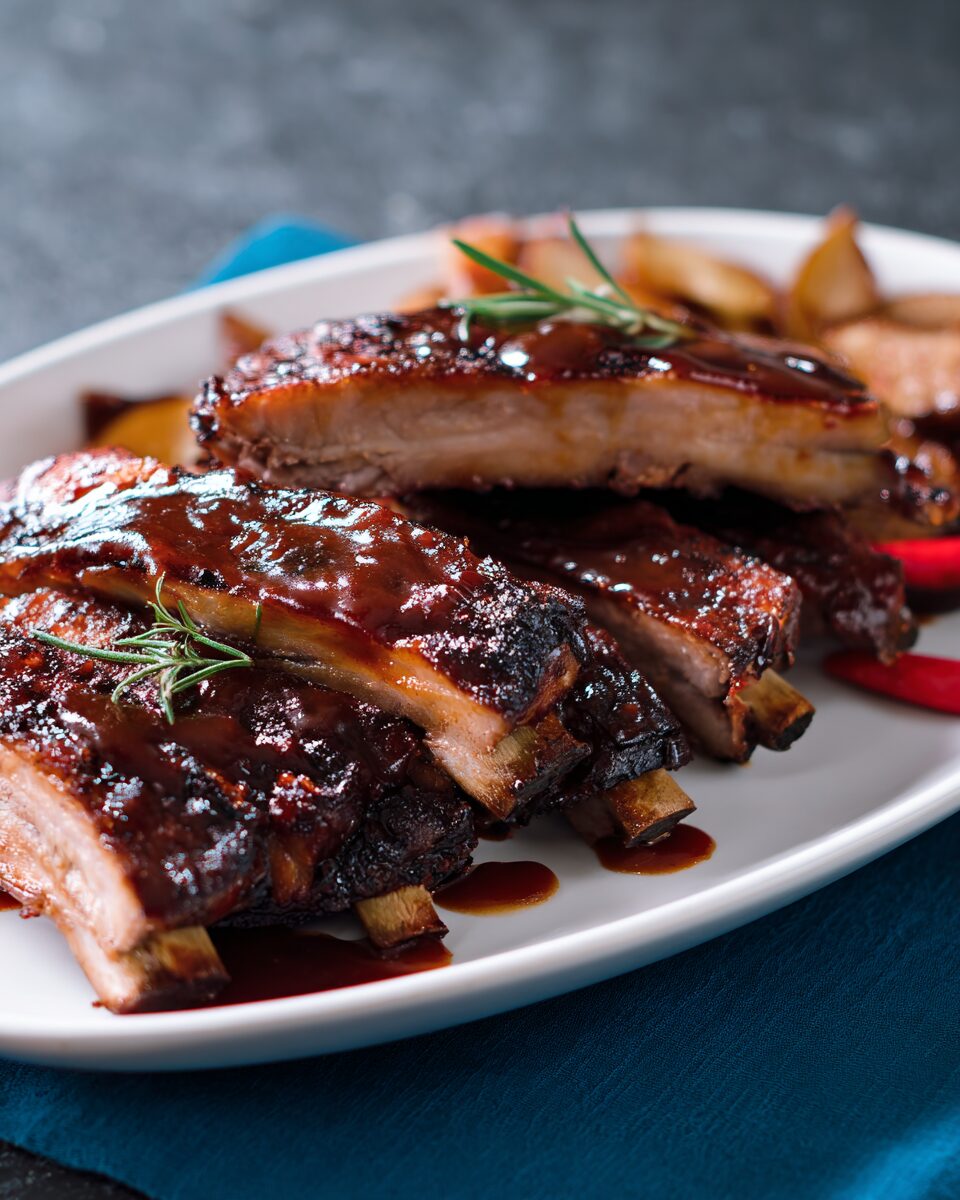 Pork Ribs with Smoky Barbecue Sauce