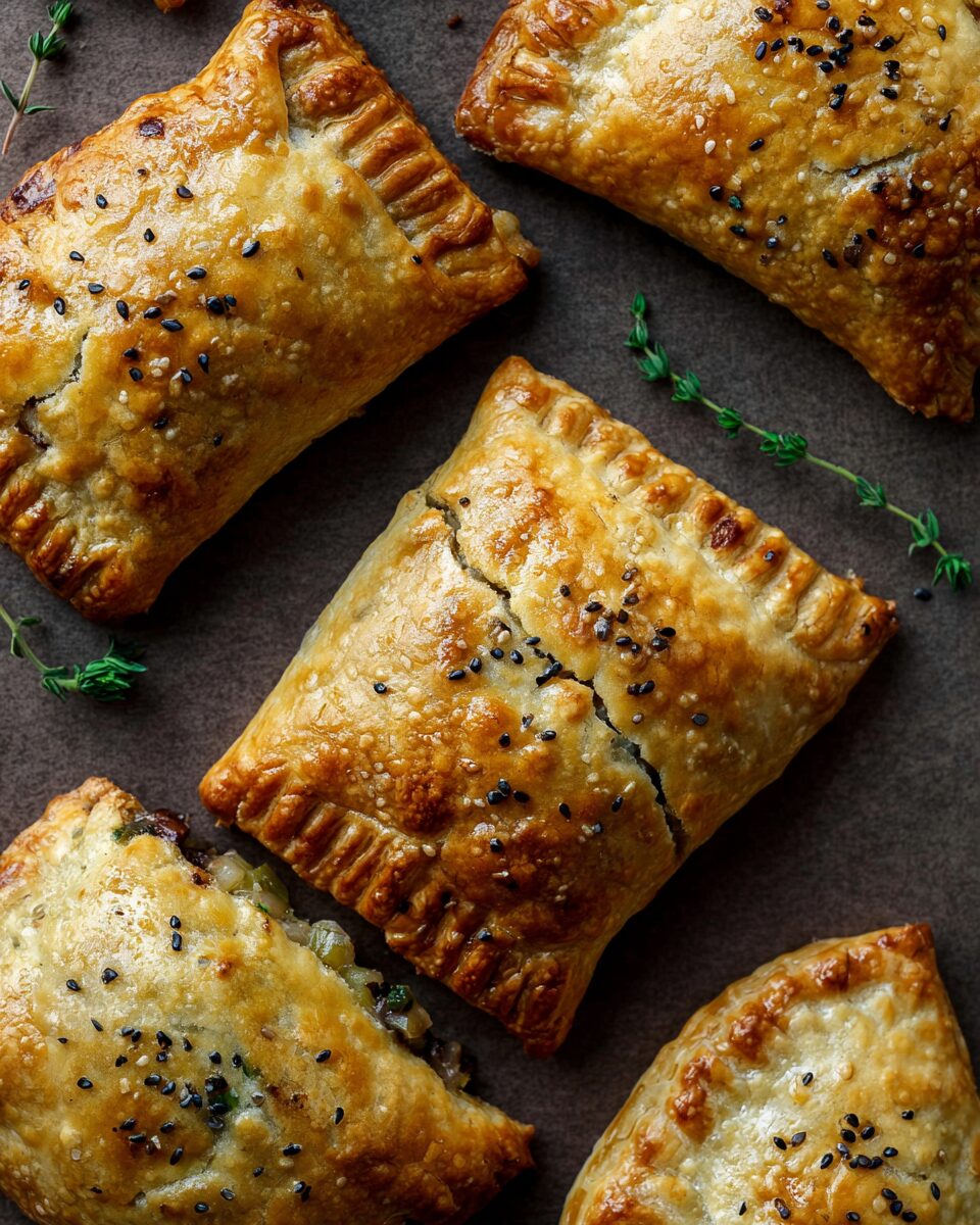 Leek, Mushroom, and Feta Hand Pies