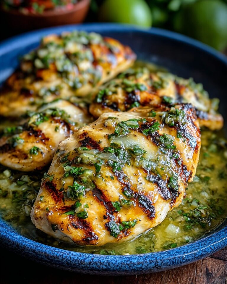 Zesty Grilled Chicken with Salsa Verde and Pepper Jack