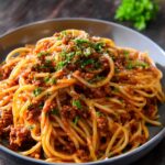 Hearty One-Pot Instant Pot Spaghetti with Rich Bolognese Sauce