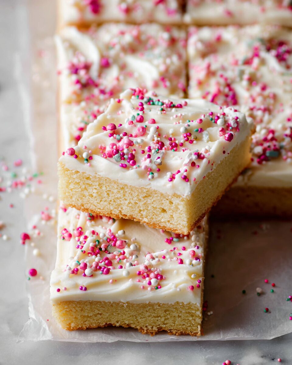 Frosted Sugar Cookie Bars