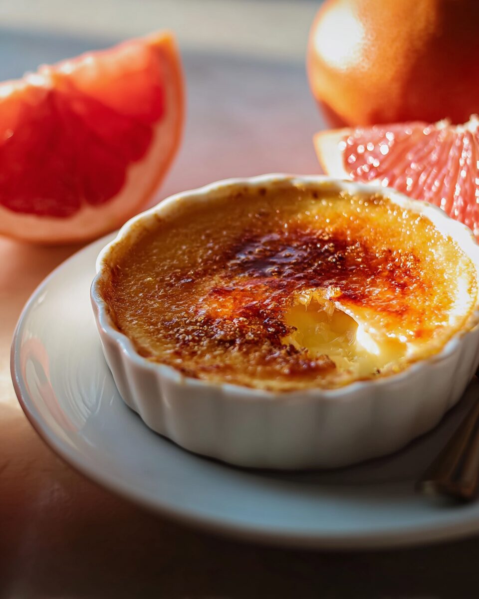 Grapefruit Crème Brûlée