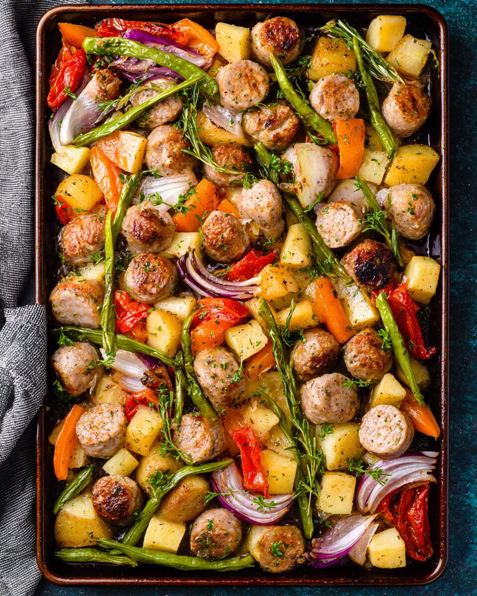 Italian Sausage Sheet Pan Dinner