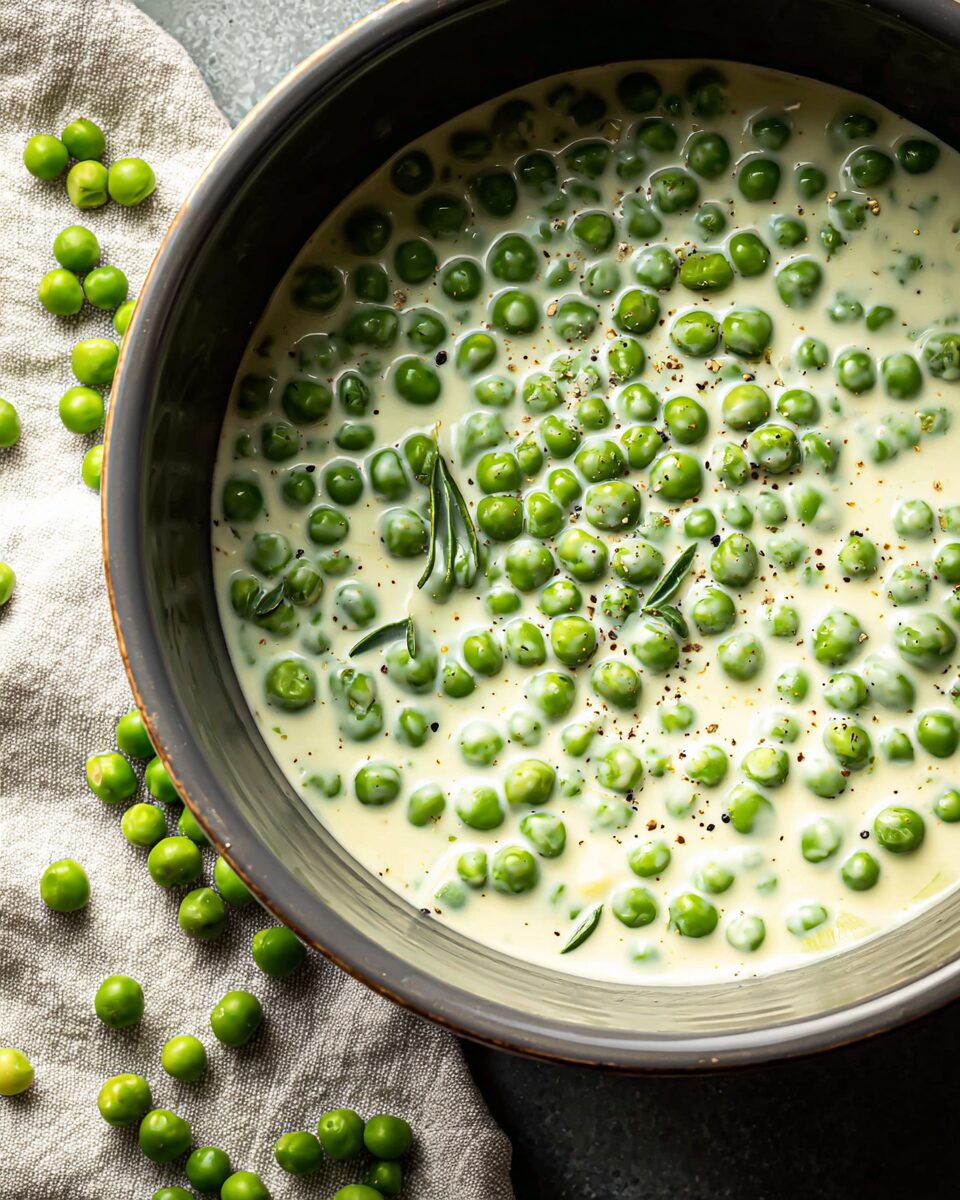 Creamy Peas in a Savory Sauce