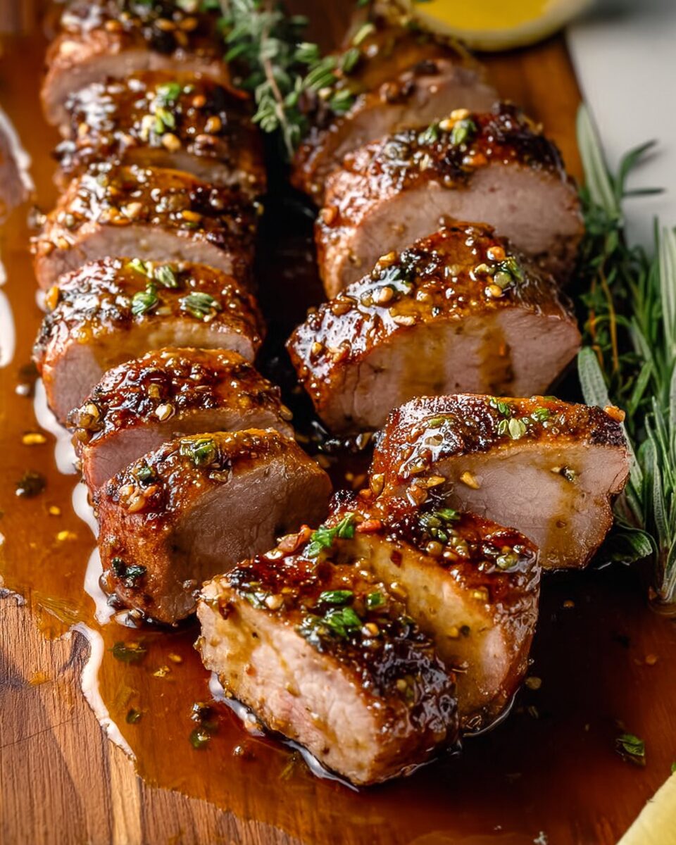 Sweet and Savory Maple Mustard Pork Tenderloin