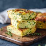 Savory Zucchini Slice with Bacon, Onion & Cheese