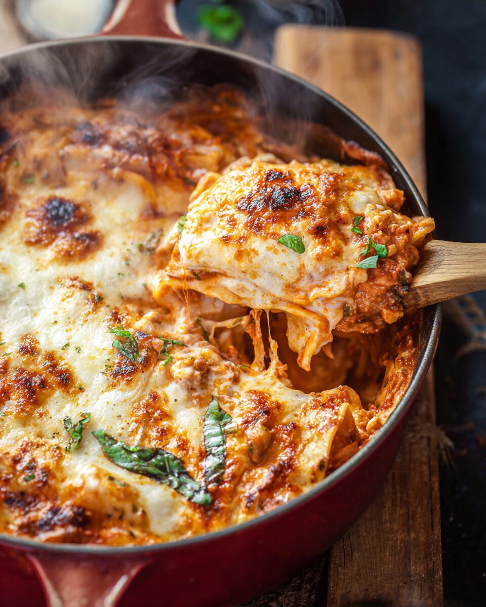 Dutch Oven Lasagna