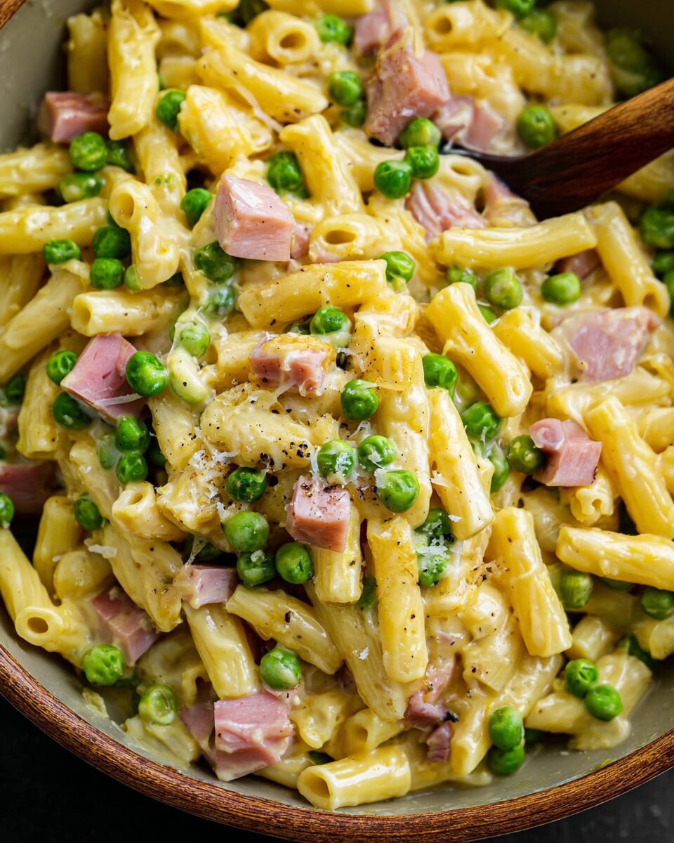 Creamy Ham and Pea Pasta