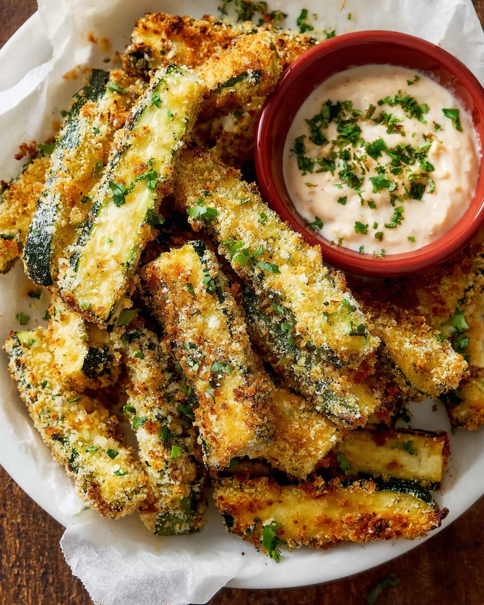 Crispy Zucchini Fries with a Golden Crunch