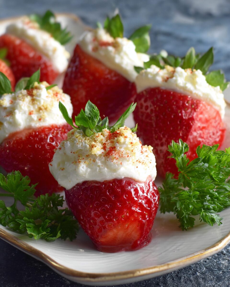 Deliciously Sweet Mascarpone-Stuffed Strawberries